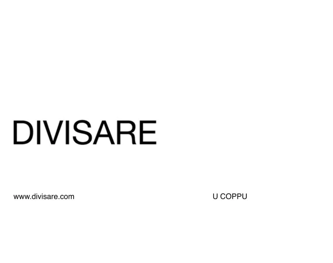 U Coppu (Favignana) — copertina Divisare — Studio Didea