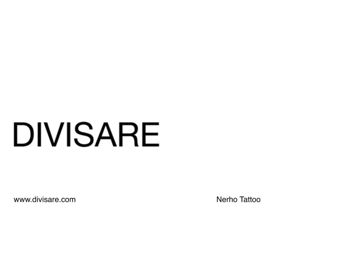 Nerho Tattoo — copertina Divisare — Studio Didea